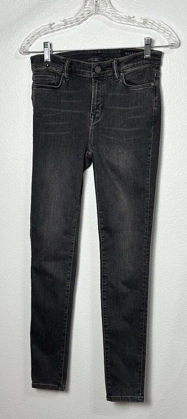 All Saints Women’s Black Faded Grace Jeans Stretch Size 28 Made In Turkey # 1012